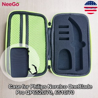 NeeGo® Case for Philips Norelco OneBlade Hybrid Electric Trimmer &amp; Shaver กระเป๋าเก็บเครื่องโกนหนวดไฟฟ้า และอุปกรณ์เสริม