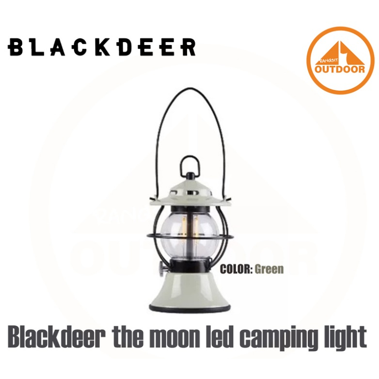 Blackdeer The Moon LED Camping Light #GREEN ตะเกียง LED แคมป์ปิ้งแบบชาร์จไฟ ทรงวินเทจ