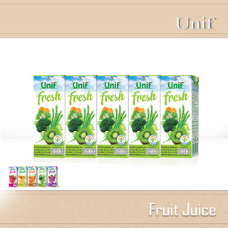 Unif fresh น้ำผักผลไม้รวม ขนาด 180 ml [แพ็ค 3 กล่อง]