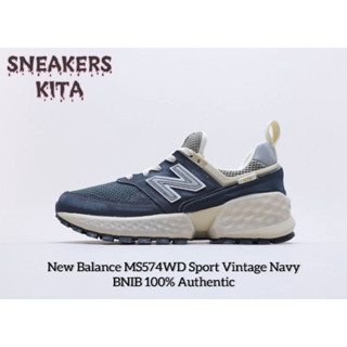 ของแท้ 100% New Balance 574 Sport Vintage Navy