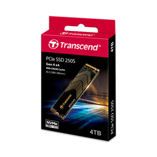 Transcend PCIe NVMe M.2 SSD 4TB : MTE250S :Gen 4X4 * รับประกัน 5 ปี หรือ**รับประกันไม่เกิน 3120 TBW** มีใบกำกับภาษี TS4TMTE250S