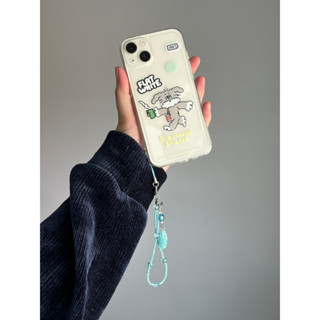 (ondk) Keychain - Heart Attack / พวงกุญแจลูกปัดแฮนด์เมดหัวใจพร้อมสายคล้องมือสไตล์เกาหลี