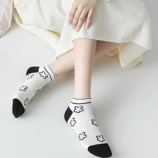 home818 ถุงเท้าเกาหลี ข้อสั้น ถุงเท้าแฟชั่น ลายBaby (1 เซตมี 5 ลาย) NO.A77