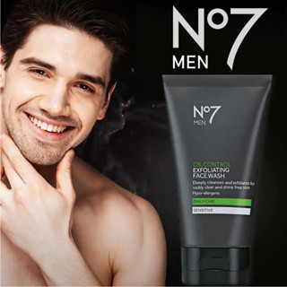 No7 Men Oil Control Face Wash 150ml คลีนซิ่งโฟมทำความสะอาดผิวหน้าผู้ชายสูตรพิเศษลดความมันส่วนเกิดสาเหตุการเกิดสิว