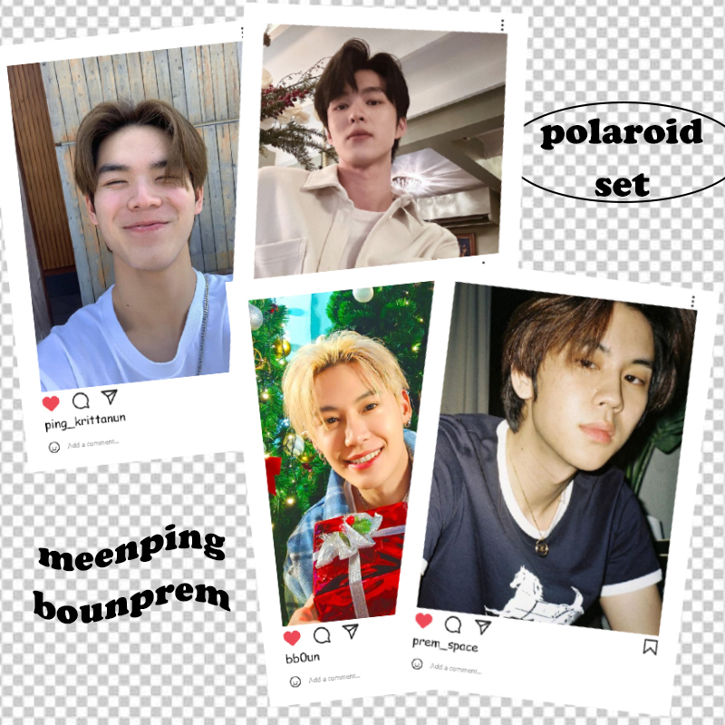 มีนปิง บุ๋นเปรม – เซตรูปกรอบไอจี 2×3 นิ้ว meenping bounprem