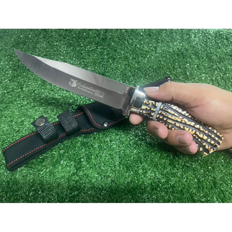 มีดเดินป่า มีดแคมปิ้ง มีดใบตาย พร้อมซองเก็บมีดไนล่อน Columbia USA รุ่น A10 - รูปที่ 3