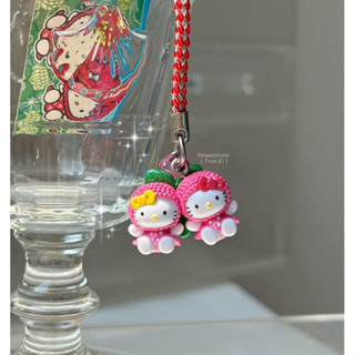 Hello Kitty Phone Strap, Sanrio 2011 พวงกุญแจคิตตี้ลิ้นจี่