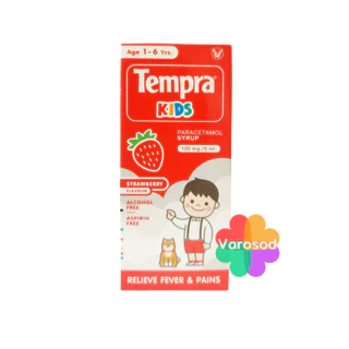 Tempra Kids Paracetamal เทมปร้า ยาน้ำบรรเทาปวด ลดไข้ สำหรับเด็ก 60ml