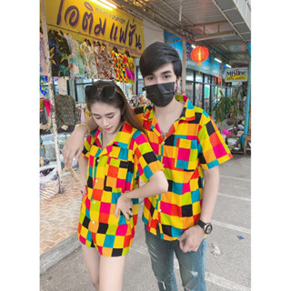 เสื้อฮาวายลายสวยฟรีไซร์อก32-44ยาว27