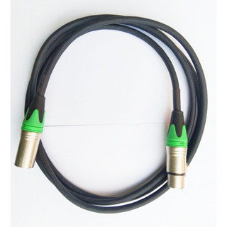 สายไมค์โครโฟนxlr Cable Stereo สายสีดำ หัวสีเขียว