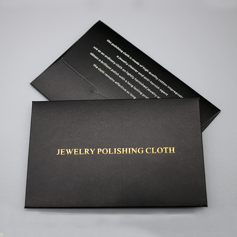 7*10สีดำเคลือบทองเปลือกผ้าเช็ดเงินบรรจุภัณฑ์อิสระผ้าเช็ดทองและเงิน