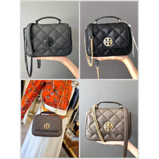 (ส่งฟรี) Tory Burch Willa Mini Top Handle Bag ⚜️ กระเป๋าถือ หรือ กระเป๋าสะพาย ครอสบอดี้ สามารถถอดสายได้