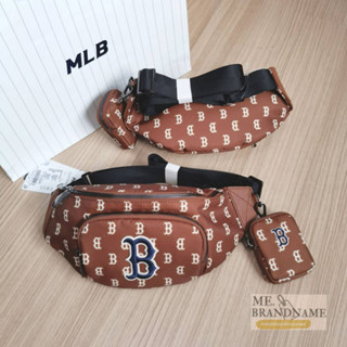 ของแท้ 💯% MLB Classic Monogram Hipsack กระเป๋าคาดอก คาดหลัง คาดเอว สีน้ำตาล B 🤎🤎