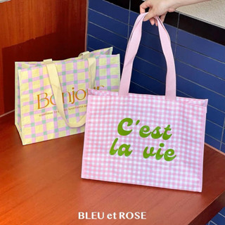 [พร้อมส่ง] 🧇Bleu et Rose Tote Bag | Toastytoast.stuff กระเป๋าใส่ของอเนกประสงค์ ถือไปได้ทุกโอกาสค่ะ