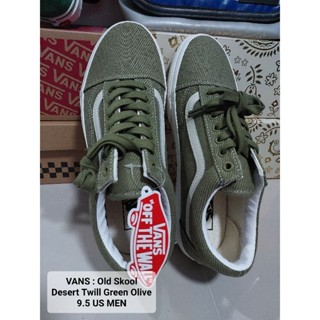 VANS Old Skool Twill Green Olive