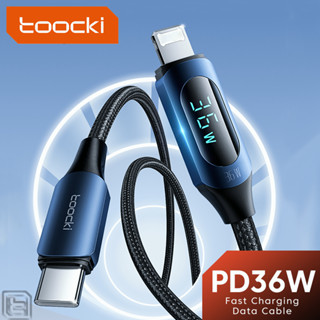 Toocki PD 36W สายชาร์จเร็ว Type C to L สายชาร์จข้อมูลแบบเร็ว สายชาร์จจอแสดงผลดิจิตอล