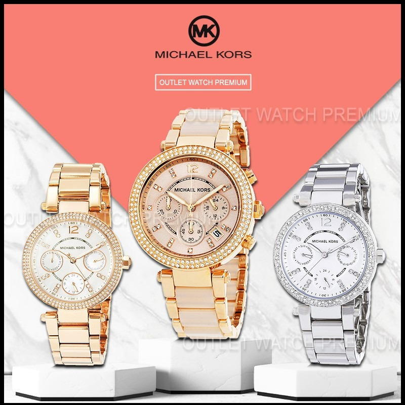 MICHAEL KORS MK5615 MK5616 MK5896 MK5820 - นาฬิกาแบรนด์เนมMK นาฬิกาผู้หญิงผู้ชาย สินค้าพร้อมจัดส่ง OWM415