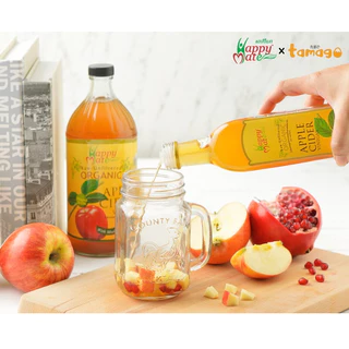 Apple Cider Vinegar with the mother ACV / แอปเปิ้ลไซเดอร์ ออร์แกนิค HappyMate 💥คีโต💥 ทานได้