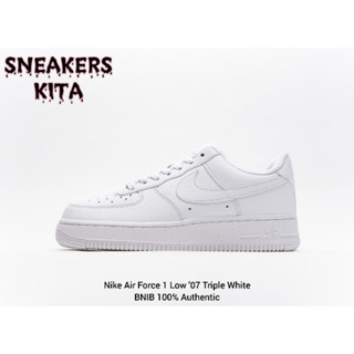 ของแท้ 100% Nike Air Force 1 Triple White