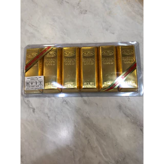 ช๊อคโกแลตทองแท่ง แพ๊ค 12 ชิ้น ช็อคโกแลตรสชาตกลมกล่อม หวาน อร่อย
