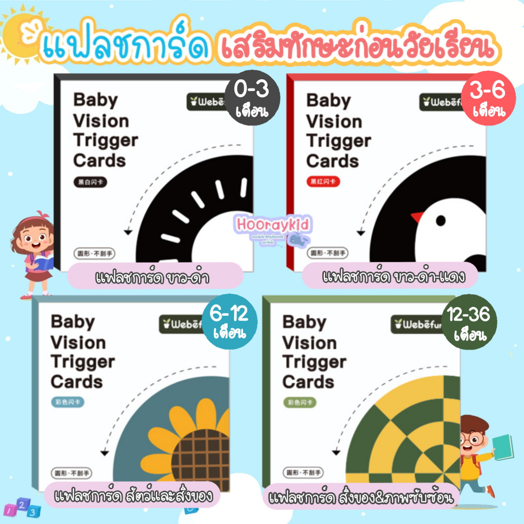 แฟลชการ์ดขาวดำ Flashcard สำหรับเด็ก 0-36เดือน กระตุ้นพัฒนาการทางสายตาของลูกน้อย แฟลชการ์ดขาวดำแดง ภาพสัตว์&สิ่งของ