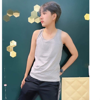 ( 5 ตัว 900 ) DD tomboy เสื้อกล้ามทอมตัวเปล่า ไม่ติดแบรนด์ ราคาถูก คุณภาพดี - สีเทา