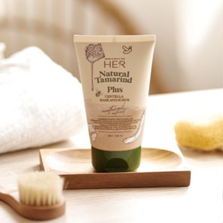 สูตรใหม่ เฮอสครับ !!! HER NATURAL TAMARIND PLUS CENTELLA MASK AND SCRUB  ขนาด 100 กรัม