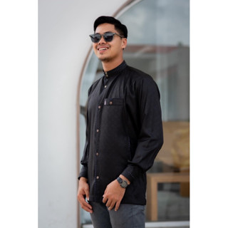 เสื้อสั้นซาฟารีผ้าสปันอัดลายเกรดเอ