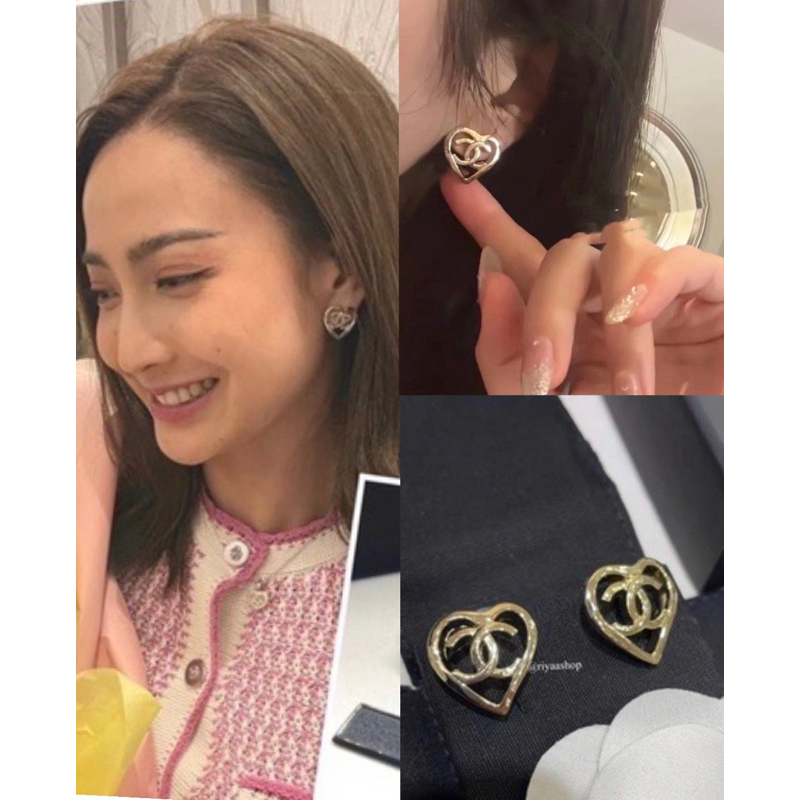 ต่างหู cc หัวใจ งานจริงสวยมากกก ใส่แล้วดูน่ารักมาก คอลเลคชั่นใหม่ล่าสุดต้องมีค่า เกรดดีที่สุด(พร้อมส่ง) #26