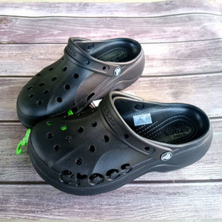 ส้นสูงเด้งๆ 2 นิ้ว CROCS Baya Platform Clog Crocsรุ่นใหม่ สินค้าพร้อมส่งจากไทย นุ่มๆ สำหรับสาวๆ รองเท้าผู้หญิง ง