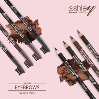 (1โหล12แท่ง) AP-006 ashley eye area wood pencil #ดินสอเขียนคิ้ว อาย แอเรีย วูด เพ็นซิล