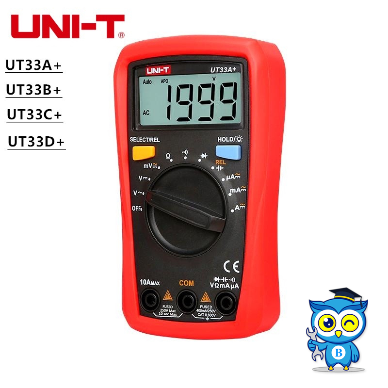 Uni-T มิเตอร์วัดไฟดิจิตอล,มัลติมิเตอร์ดิจิตอล,Digital meter Uni-T,UT33A+,UT33B+,UT33C+,UT33D+(ของมีพ