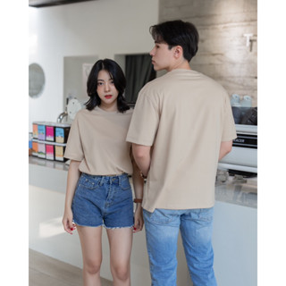 New in! OVERSIZED 8 สีใหม่ เสื้อโอเวอร์ไซส์ เสื้อตัวใหญ่ที่ใส่แล้วสุดลงตัว Premium Cotton เสื้อยืดตอตตอน เสื้อยืดคอกลม