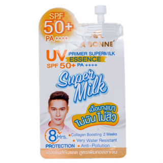 A Bonne UV Primer Super Milk Essence With SPF50+ PA++++ Sunscreen Smooth Healthy White Skin Invisible Pore 7มล.