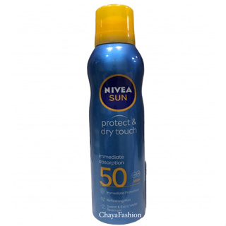 *SALE* NIVEA นีเวีย ซัน สเปรย์ โพรเทค แอนด์ ดราย ทัช รีเฟรชชิ่ง SPF50 200มล. Exp12/24