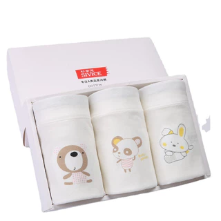 ShopAt.Two [SV-white] แพ็ค 3 ตัว กางเกงในเด็กสีขาว ผ้าฝ้ายนุ่ม ยืดหยุ่น สวมใส่สบาย ระบายอากาศ