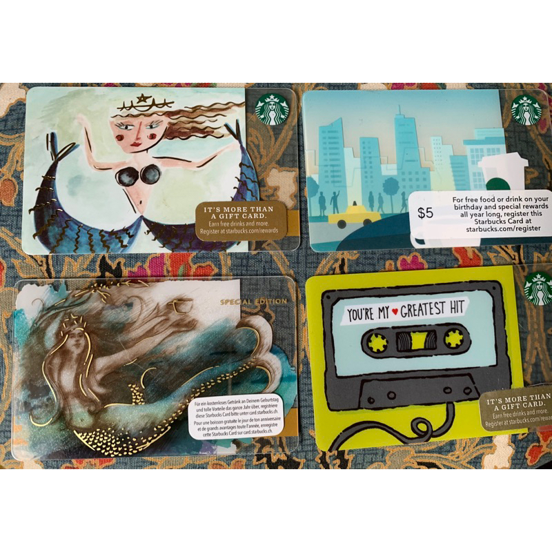 Starbucks usa card เพื่อการสะสม เติมเงินได้ในอเมริกา