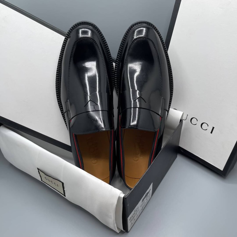 NEW GUCCI WITH GROSGRAIN AND WEB COLOR LOAFER