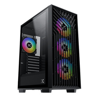 Case Xigmatek LUX G Black Metal Grey ATX 4PCS RGB FANS GALAXY II | EN48687 4713436748687