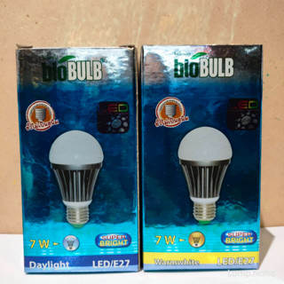 LED BULB SUPER BRIGHT BODY ALU 7W WW/DL E27 BIOBULB