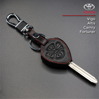 TOYOTA รุ่น Vigo / Altis / Fortuner / Camry2.0 ซองหนังแท้ใส่กุญแจรีโมทรถยนต์ เคสหนัง ปลอกหนังกุญแจ