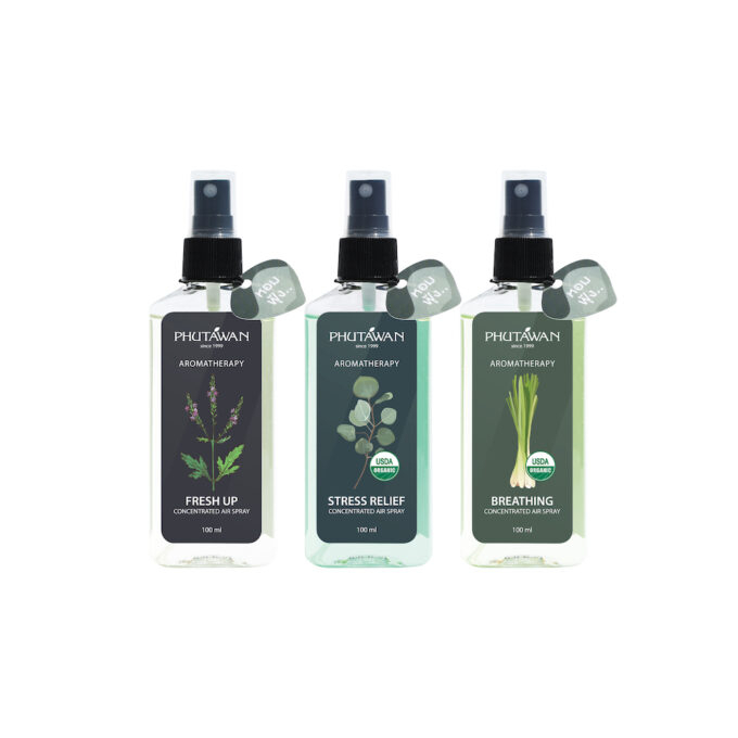 ภูตะวัน สเปรย์ปรับอากาศอโรม่า ช่วยให้หายใจสดชื่น Phutawan Aromatherapy Concentrated Air Spray 100 ml / มี 3 สูตร