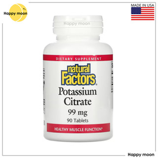 Natural Factors, Potassium Citrate, 99 mg, 90 Tablets