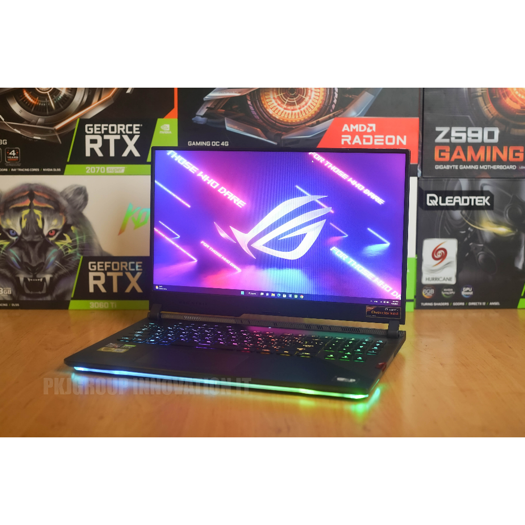 โน๊ตบุ๊ตเล่นเกมมือสอง Asus ROG Strix Scar 17 G743QS-HG254T R9 5900HX RAM 32 GB SSD 1 TB RTX 3080
