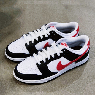 Nike Dunk Low Low Top ดำแดงขาว【ของแท้ 100 %】