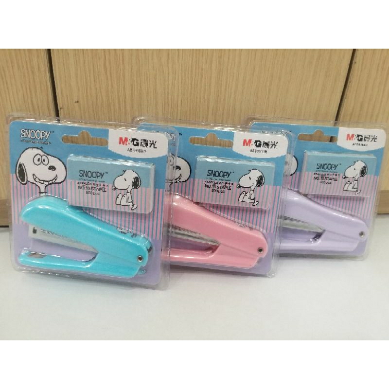 ชุดเครื่องเย็บกระดาษ เบอร์10 M&G ABS916BR ลายSnoopy