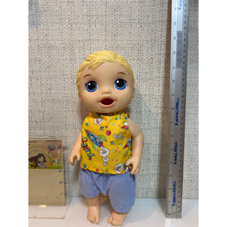 Baby Alive Super Snacks Snackin Luke Boy Doll Blonde Hair มือสอง สภาพ98% ชุดแถมค่ะ