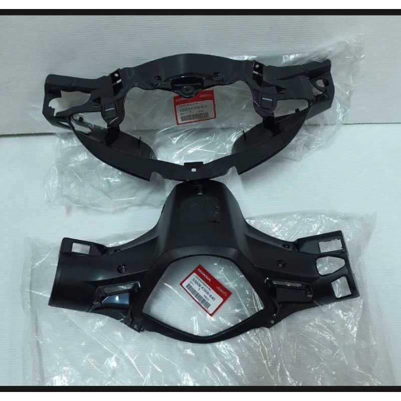 แท้เบิกศูนย์ หน้ากากหน้าwave110i ดำด้าน หน้ากากหลังwave110i ดำด้าน แท้HONDAปี2011-2018