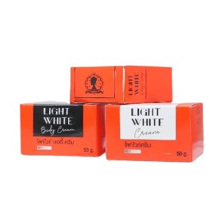แพคเกจใหม่ เซ็ทครีมไลท์ไวท์(เลิฟลี่) Light White Body Cream