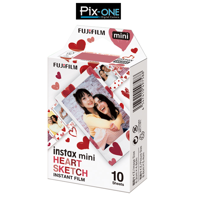 Fujifilm Instax Mini Film ลาย HEART SKETCH